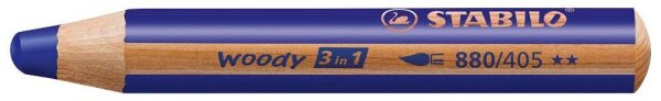 STABILO woody 3 in 1 Buntstift blau, 1 St.