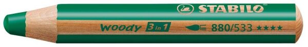 STABILO woody 3 in 1 Buntstift grün, 1 St.