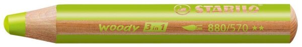 STABILO woody 3 in 1 Buntstift grün, 1 St.