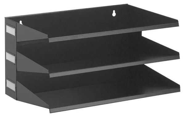 DURABLE Sortierstation schwarz mit 3 Fächern