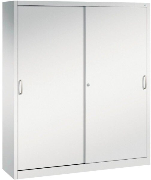 CP Schiebetürenschrank C 2000 Acurado, 2140-00 S10109 lichtgrau 8 Fachböden 160,0 x 40,0 x 195,0 cm