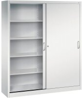 CP Schiebetürenschrank C 2000 Acurado, 2140-00 S10109 lichtgrau 8 Fachböden 160,0 x 40,0 x 195,0 cm