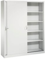 CP Schiebetürenschrank C 2000 Acurado, 2140-00 S10109 lichtgrau 8 Fachböden 160,0 x 40,0 x 195,0 cm