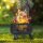 relaxdays Feuerschale schwarz 60,0 cm