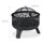 relaxdays Feuerschale schwarz 60,0 cm