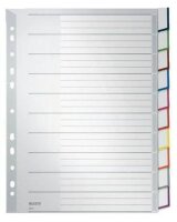 LEITZ Ordnerregister DIN A4 Vollformat, Überbreite...