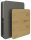 fm FLATup  Sekretär basalt/ wildeiche rechteckig, schwarz 107,0 x 41,5 - 91,0 cm