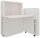 fm FLATup  Sekretär diamantweiß/ diamantweiß rechteckig, weiß 107,0 x 41,5 - 91,0 cm