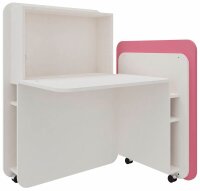 fm FLATup  Sekretär diamantweiß/ rose...
