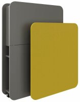 fm FLATup  Sekretär basalt/ gelb rechteckig, schwarz...
