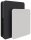 fm FLATup  Sekretär graphit/ diamantweiß rechteckig, schwarz 107,0 x 41,5 - 91,0 cm