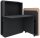 fm FLATup  Sekretär graphit/ sandfarben rechteckig, schwarz 107,0 x 41,5 - 91,0 cm