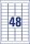 AVERY Zweckform wetterfeste Folienetiketten L4778REV-20 weiß 45,7 x 21,2 mm, 20 Blatt
