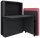 fm FLATup  Sekretär graphit/ rose rechteckig, schwarz 107,0 x 41,5 - 91,0 cm