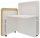 fm FLATup  Sekretär diamantweiß/ wildeiche rechteckig, weiß 107,0 x 41,5 - 91,0 cm