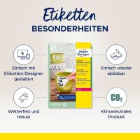 AVERY Zweckform wetterfeste Folienetiketten L4776REV-20 weiß 99,1 x 42,3 mm, 20 Blatt
