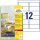 AVERY Zweckform wetterfeste Folienetiketten L4776REV-20 weiß 99,1 x 42,3 mm, 20 Blatt