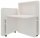 fm FLATup  Sekretär diamantweiß/ diamantweiß rechteckig, weiß 107,0 x 41,5 - 91,0 cm
