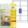 AVERY Zweckform wetterfeste Folienetiketten L4715REV-20 weiß 99,1 x 67,7 mm, 20 Blatt
