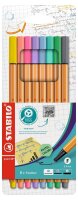 STABILO Point 88 Fineliner farbsortiert 0,4 mm, 8 St.
