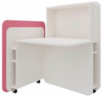 fm FLATup  Sekretär diamantweiß/ rose...