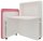 fm FLATup  Sekretär diamantweiß/ rose rechteckig, weiß 107,0 x 41,5 - 91,0 cm