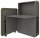 fm FLATup  Sekretär basalt/dunkelgrün rechteckig, schwarz 107,0 x 41,5 - 91,0 cm