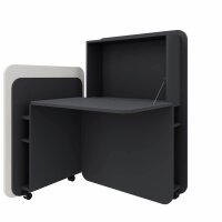 fm FLATup  Sekretär graphit/ diamantweiß...