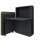 fm FLATup  Sekretär graphit/ dunkelgrün rechteckig, schwarz 107,0 x 41,5 - 91,0 cm