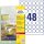AVERY Zweckform wetterfeste Folienetiketten L4716REV-20 weiß 30,0 x 30,0 mm, 20 Blatt