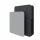 fm FLATup  Sekretär graphit/ hellblau rechteckig, schwarz 107,0 x 41,5 - 91,0 cm
