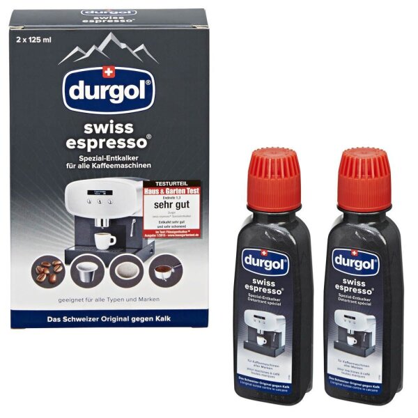 durgol swiss espresso DED18 Entkalker 2x 125 ml