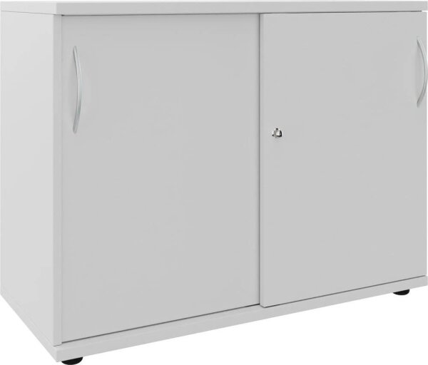 fm Schiebetürenschrank, 4260761570518 lichtgrau 1 Fachboden 100,0 x 44,2 x 76,3 cm