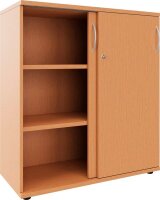 fm Schiebetürenschrank, 4260761570570 buche 2 Fachböden 100,0 x 44,2 x 111,5 cm