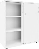 fm Schiebetürenschrank, 4260761570600 weiß 2 Fachböden 100,0 x 44,2 x 111,5 cm