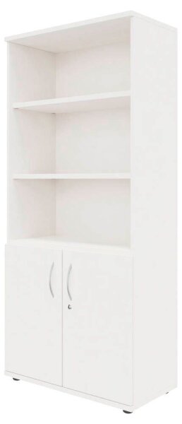 fm Regalschrank Basic, 4260761570761 weiß 80,0 x 44,2 x 185,1 cm, 1 St.