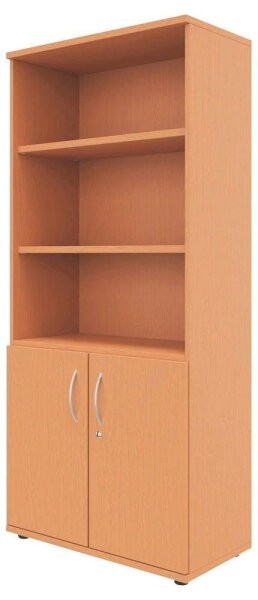 fm Regalschrank Basic, 4260761570730 buche 80,0 x 44,2 x 185,1 cm, 1 St.