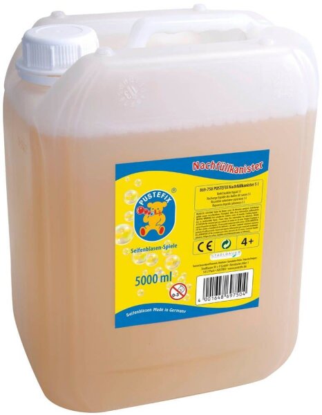PUSTEFIX® Seifenblasenflüssigkeit Nachfüllkanister 5000 ml, 1 St.