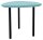 fm TRESTA Beistelltisch dreieckig abgerundet MDF-Platte pastellblau 55,0 x 51,0 x 46,0 cm, 1 St.