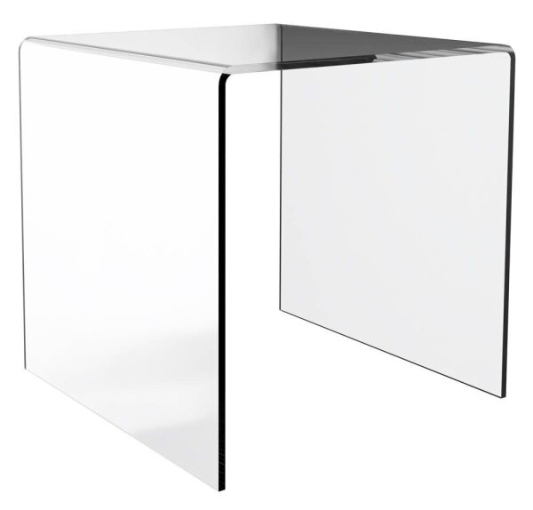 fm STATUS Beistelltisch quadratisch Kunststoff transparent 50,0 x 50,0 x 50,0 cm, 1 St.