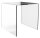 fm STATUS Beistelltisch quadratisch Kunststoff transparent 50,0 x 50,0 x 50,0 cm, 1 St.