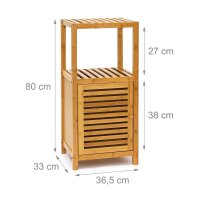 relaxdays Badregal braun 36,5 x 33,0 x 80,0 cm