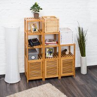 relaxdays Badregal braun 36,5 x 33,0 x 110,0 cm  ( 10019205_349 )