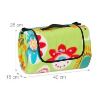 relaxdays Picknickdecke isoliert mehrfarbig 200,0 x 200,0 cm  ( 10025977_0 )