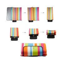 relaxdays Picknickdecke isoliert mehrfarbig 200,0 x 200,0 cm  ( 10025983_0 )