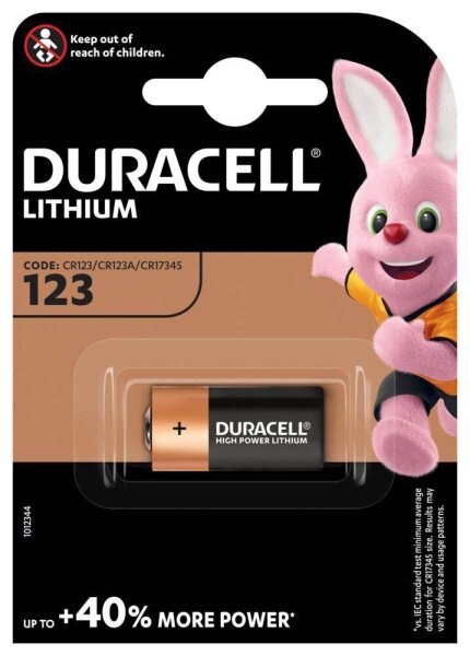 DURACELL Batterie 123 Lithium Fotobatterie 3,0 V, 1 St.