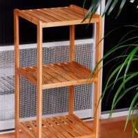 relaxdays Badregal braun 33,0 x 33,0 x 79,0 cm