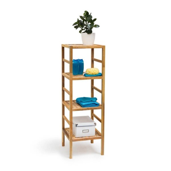relaxdays Badregal braun 35,5 x 35,5 x 117,0 cm