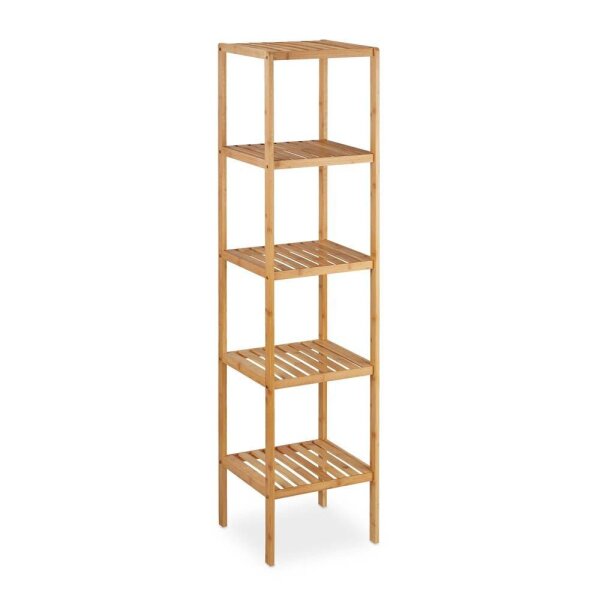 relaxdays Badregal braun 34,0 x 33,0 x 140,0 cm