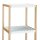 relaxdays Badregal braun/weiß 33,0 x 34,0 x 110,0 cm